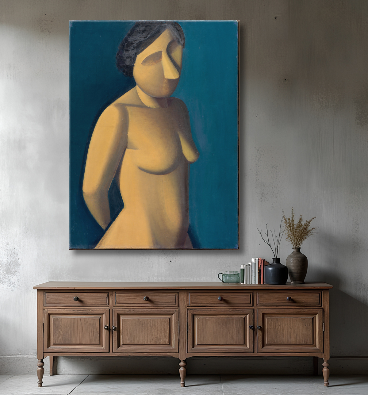 Reproduction Modèle féminin de Lundstrøm, Vilhelm avec decor