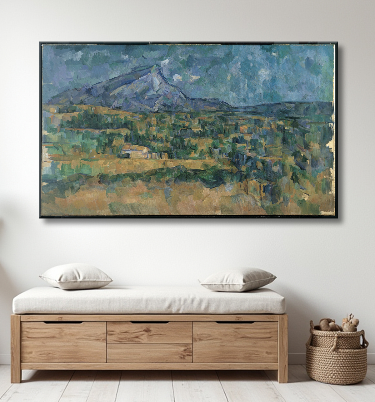 Reproduction Mont Sainte-Victoire de Paul Cézanne avec decor