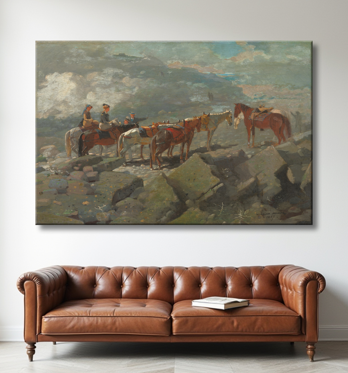 Reproduction Mont Washington de Winslow Homer avec decor