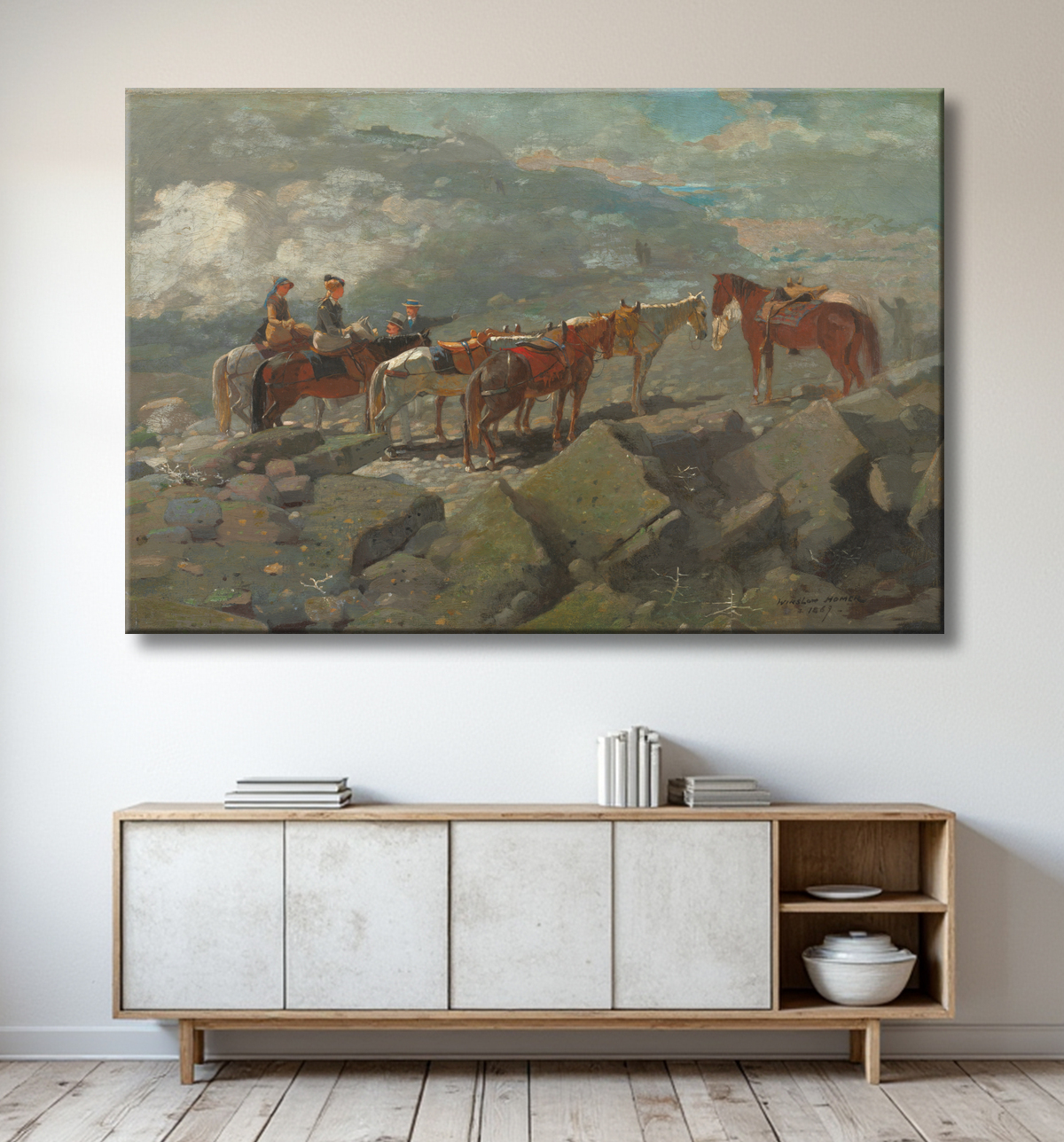 Reproduction Mont Washington de Winslow Homer avec decor