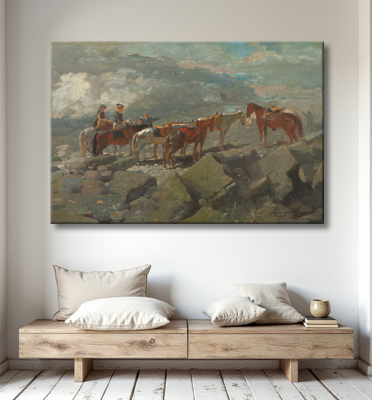 Reproduction Mont Washington de Winslow Homer avec decor