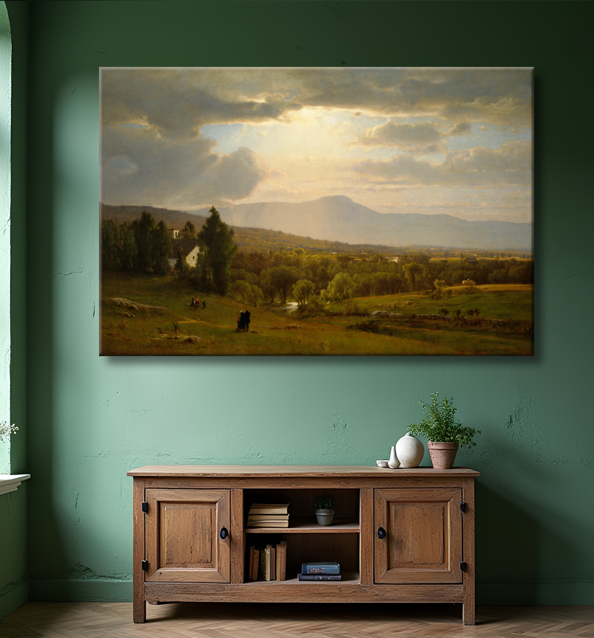 Reproduction Montagnes de Catskill de George Inness avec decor