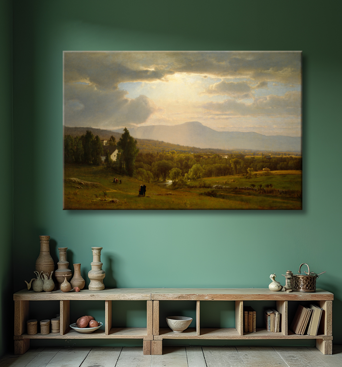 Reproduction Montagnes de Catskill de George Inness avec decor