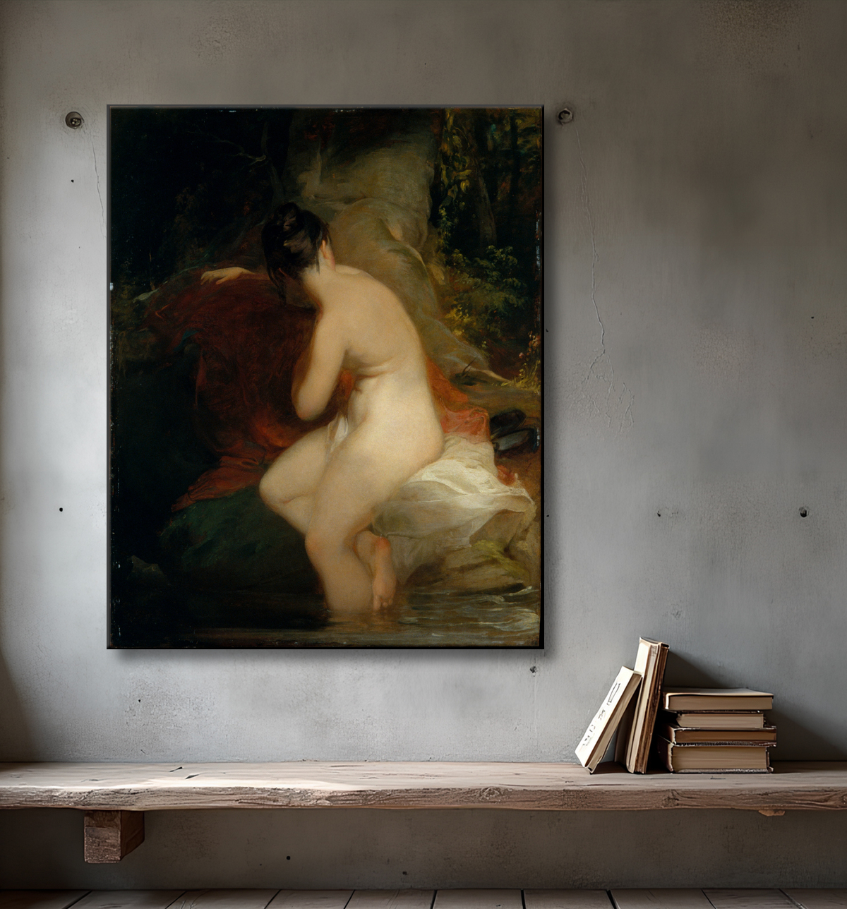 Reproduction Musidora de Thomas Sully avec decor