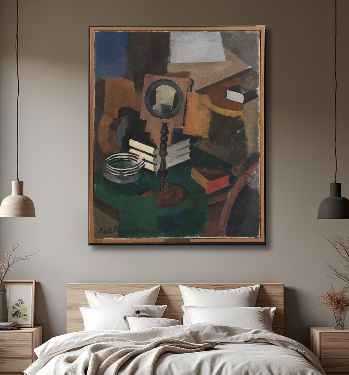 Reproduction Nature morte de La Fresnaye, Roger de avec decor