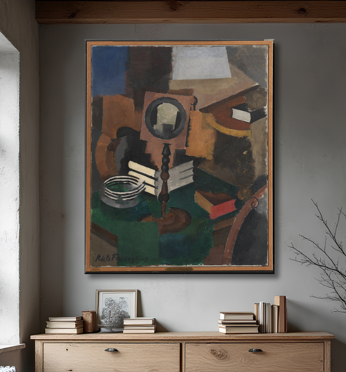 Reproduction Nature morte de La Fresnaye, Roger de avec decor