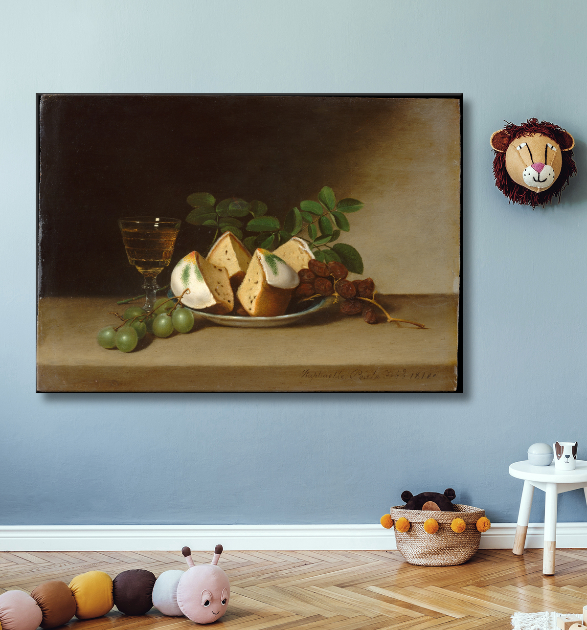 Reproduction Nature morte au gâteau de Raphaelle Peale avec decor