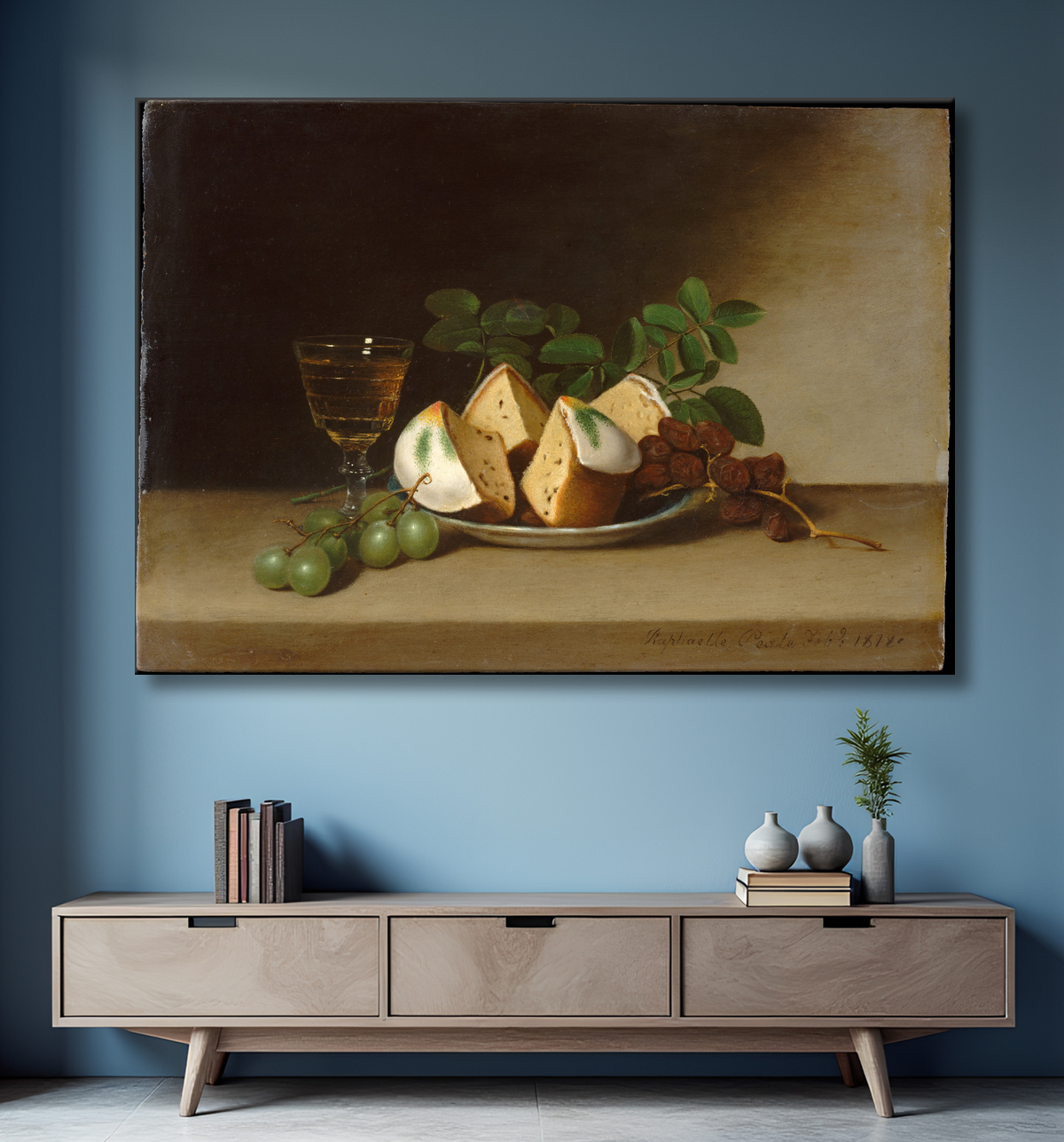 Reproduction Nature morte au gâteau de Raphaelle Peale avec decor