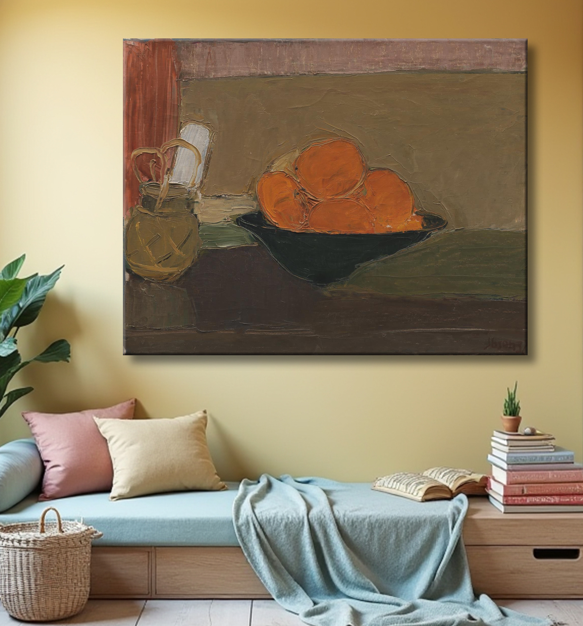 Reproduction Nature morte aux oranges de Ibsen, Immanuel avec decor