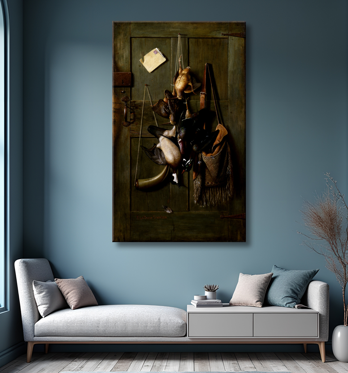 Reproduction Nature Morte De Porte De Cabine de Richard La Barre Goodwin, born Albany, NY 1840-died Orange, NJ 1910 avec decor