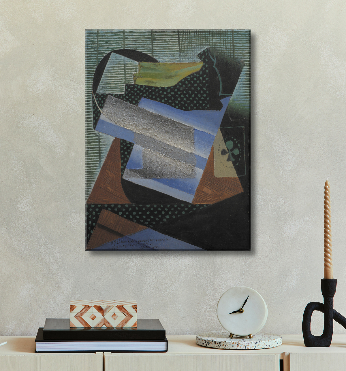 Reproduction Nature morte de Gris, Juan avec decor