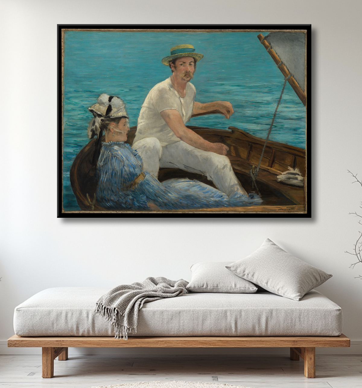 Reproduction Nautisme de Edouard Manet avec decor