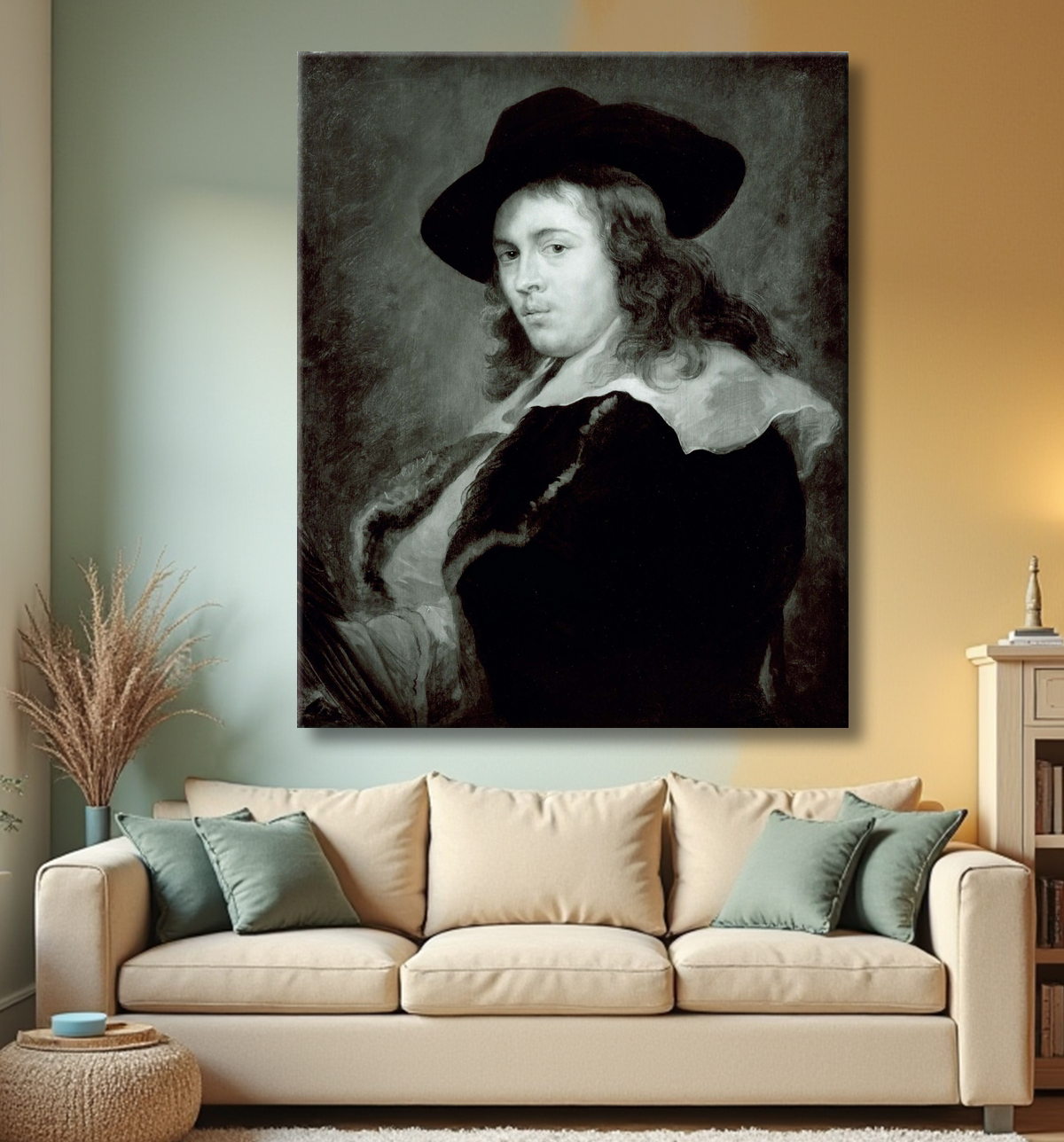 Reproduction Nicolas Rubens, le fils de l'artiste de Peter Paul Rubens avec decor