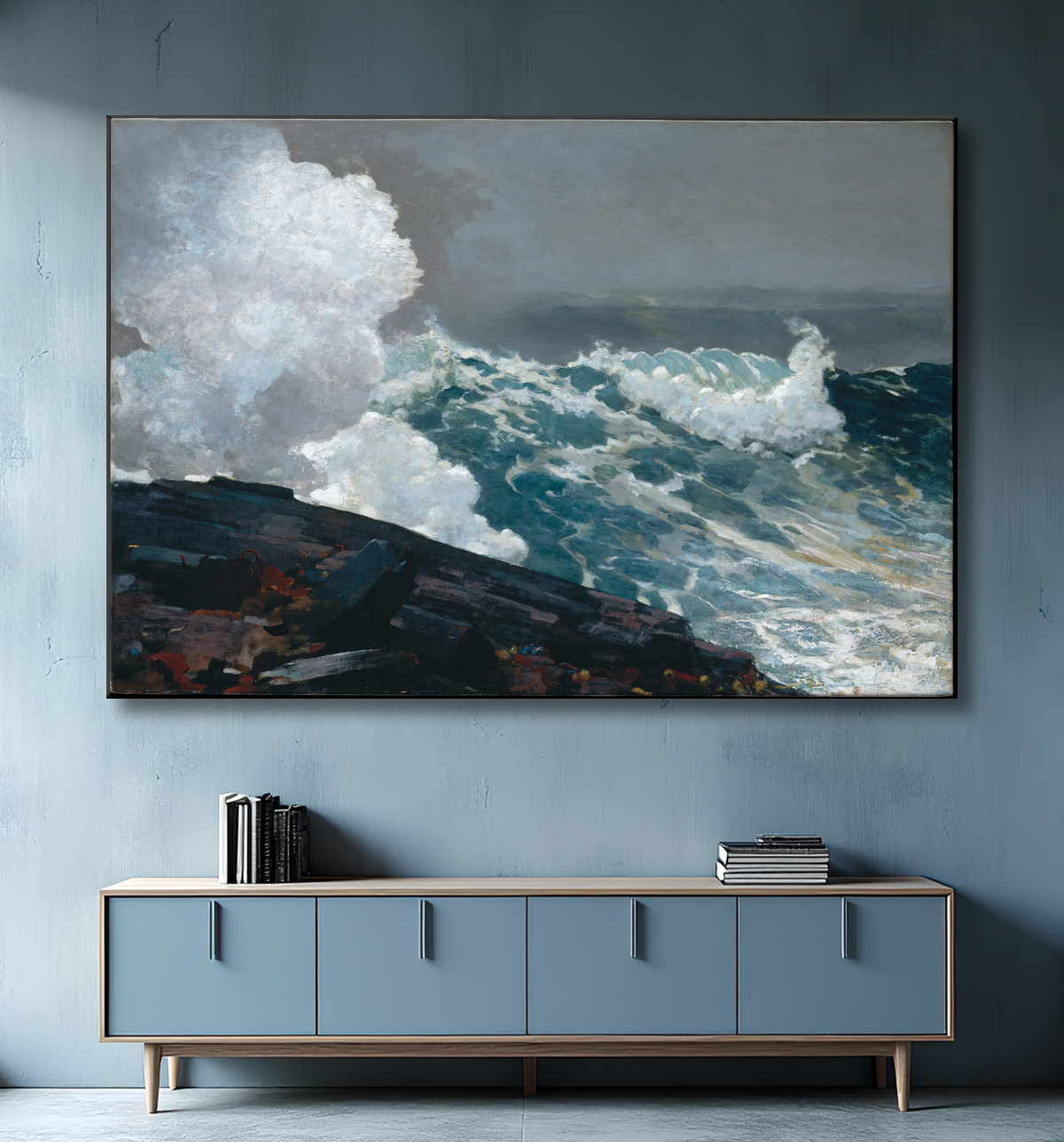 Reproduction Nord-Est de Winslow Homer avec decor