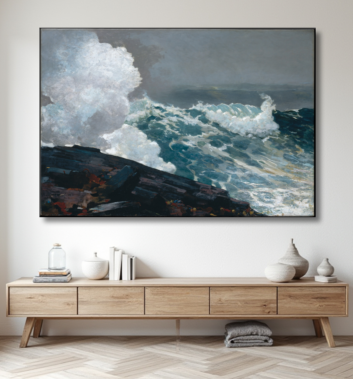 Reproduction Nord-Est de Winslow Homer avec decor