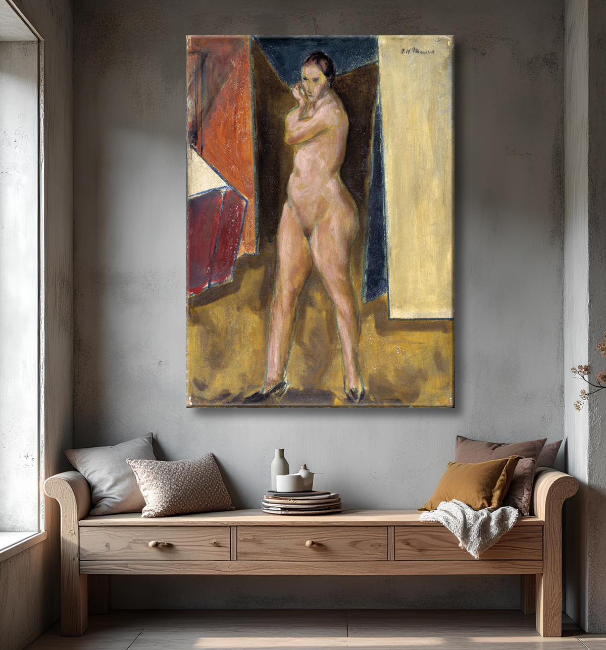 Affiche encadrée 100% française ou toile fine art imprimée. Nu...