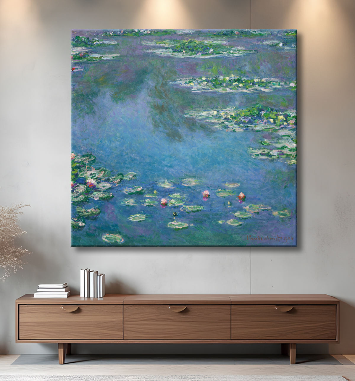 Impression fine art made in France haut de gamme sur toile ou poster encadré. Nymphéas...