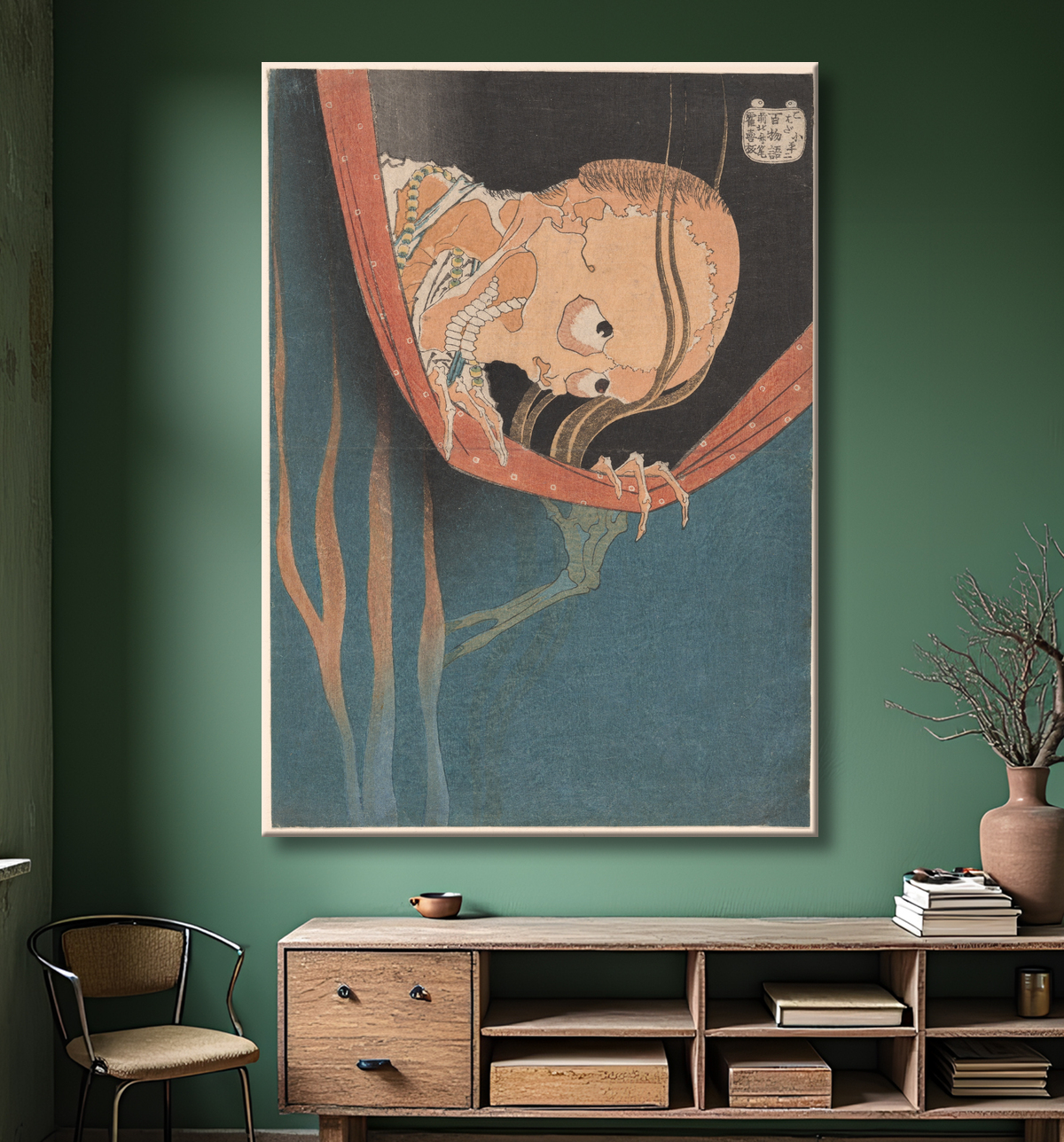 Poster encadré fabriqué en France ou toile d’art imprimée. Kohada Koheiji, de la série 