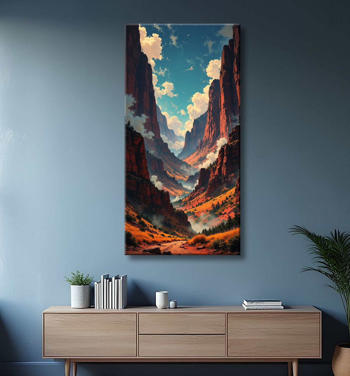 Tableau paysage Grand Canyon avec decor