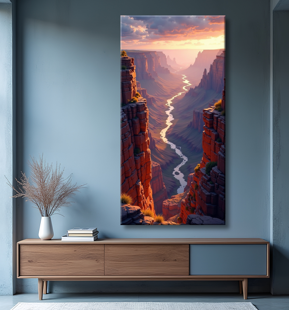 Tableau paysage Grand Canyon avec decor