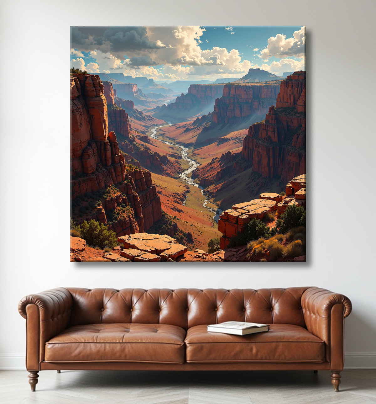 Tableau paysage Grand Canyon avec decor