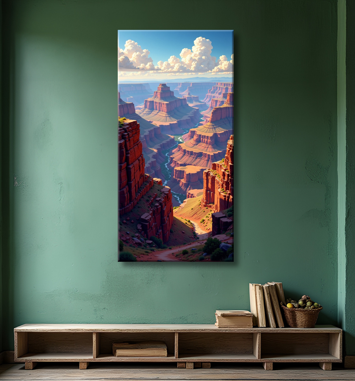 Tableau paysage Grand Canyon avec decor