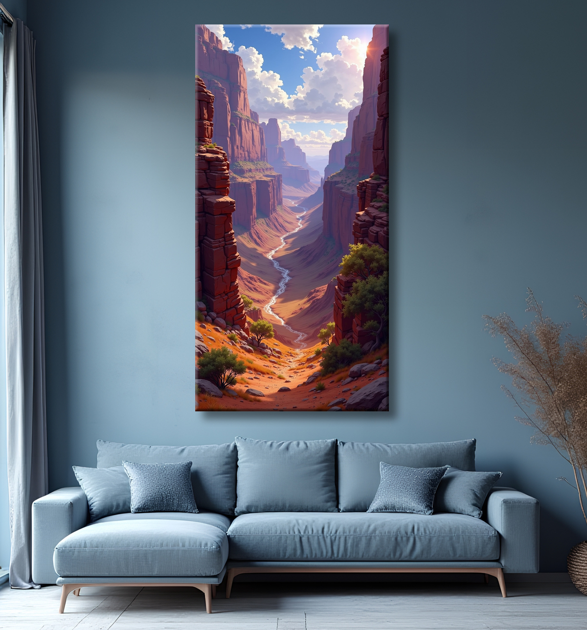 Tableau paysage Grand Canyon avec decor