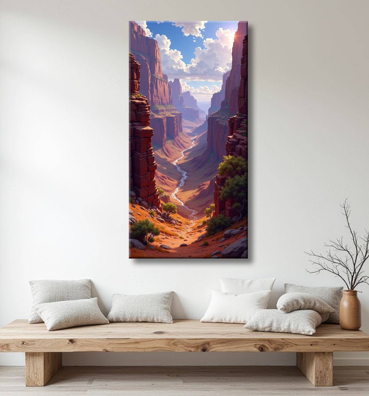Tableau paysage Grand Canyon avec decor
