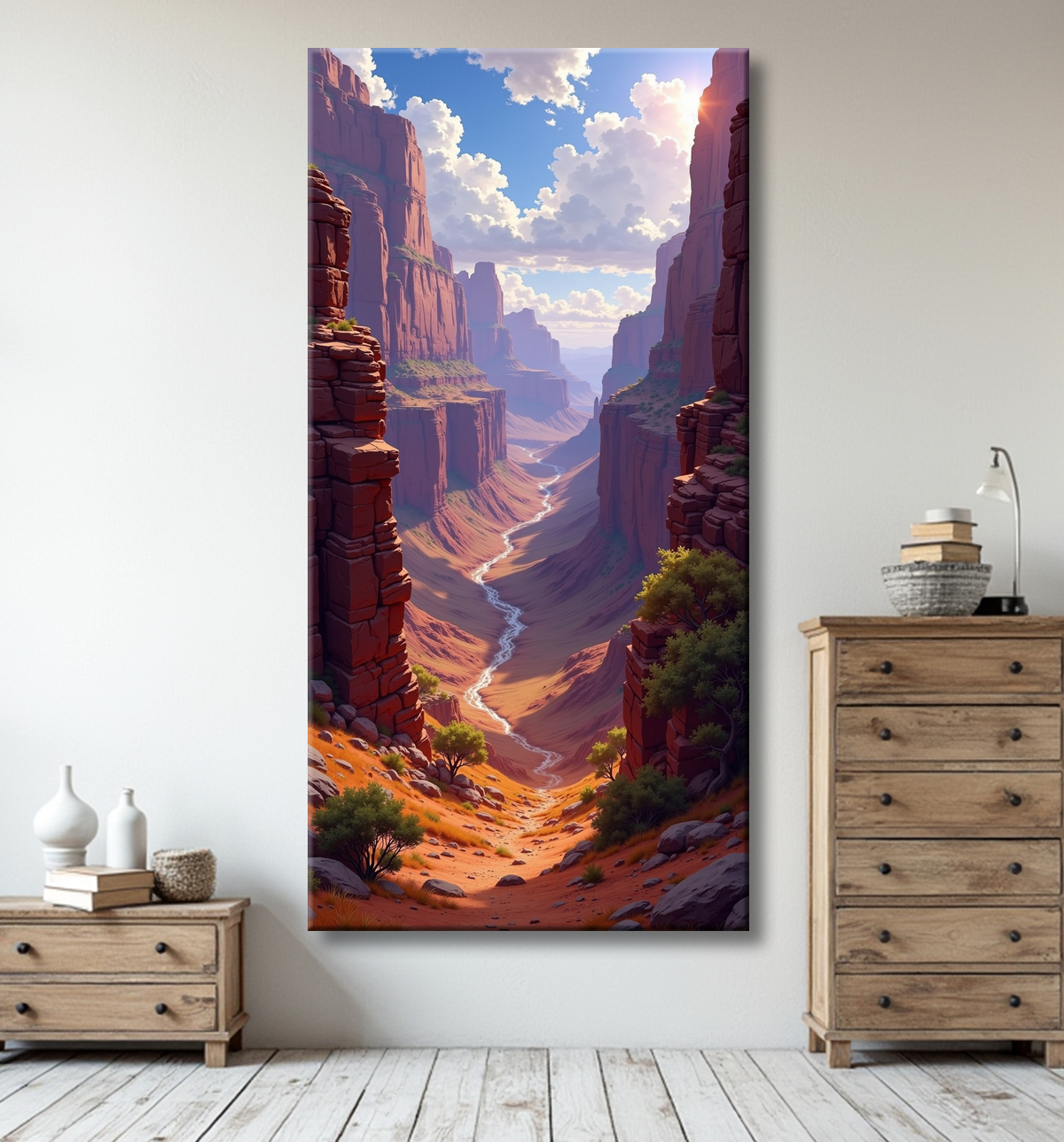 Tableau paysage Grand Canyon avec decor