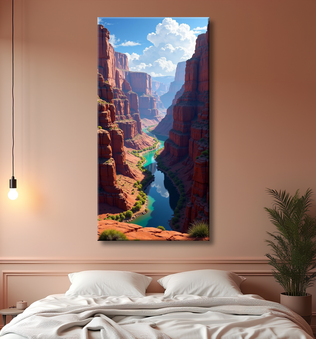 Tableau paysage Grand Canyon avec decor