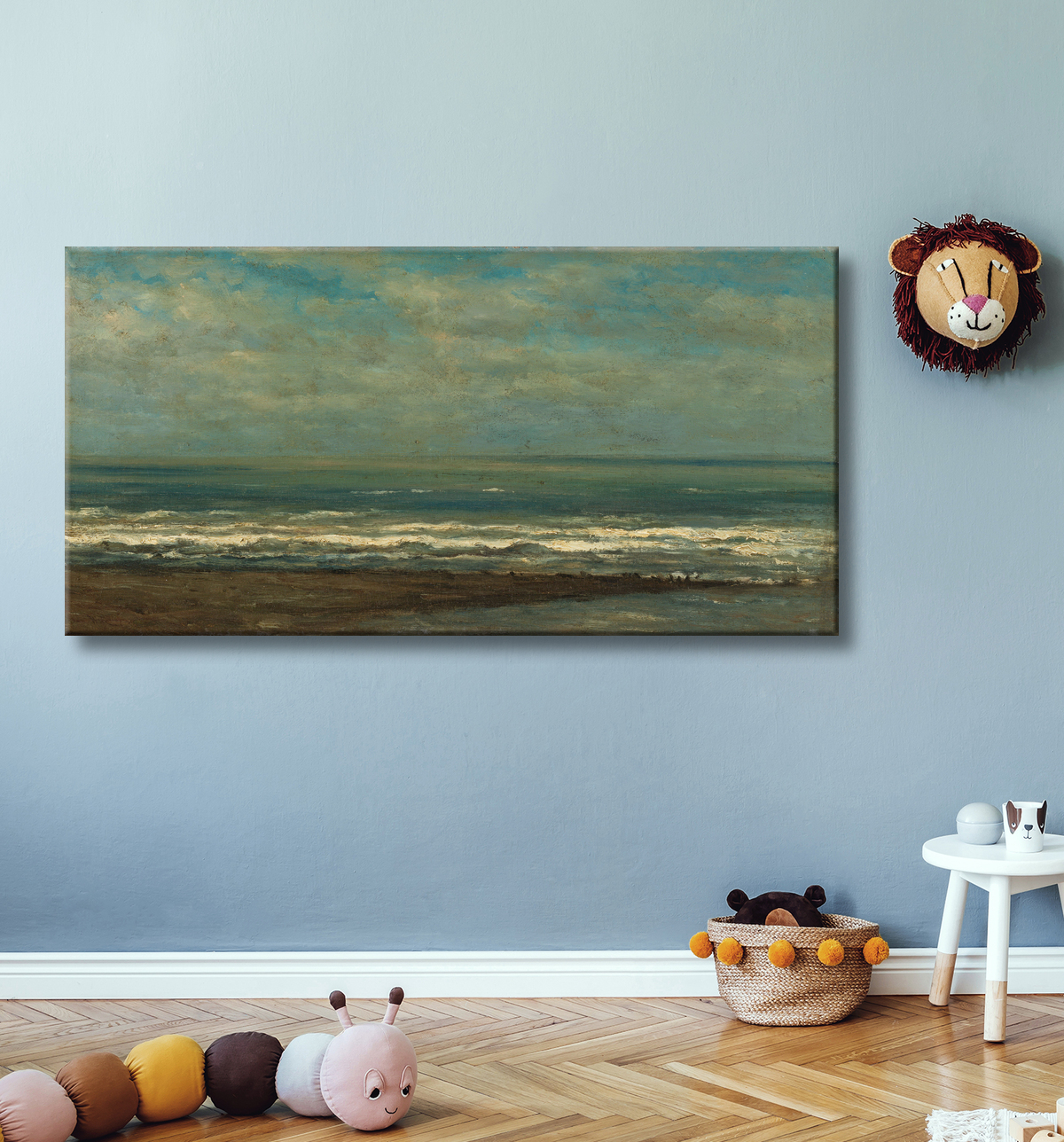 Reproduction Paysage marin près de Heijst de Willem Roelofs (I) avec decor