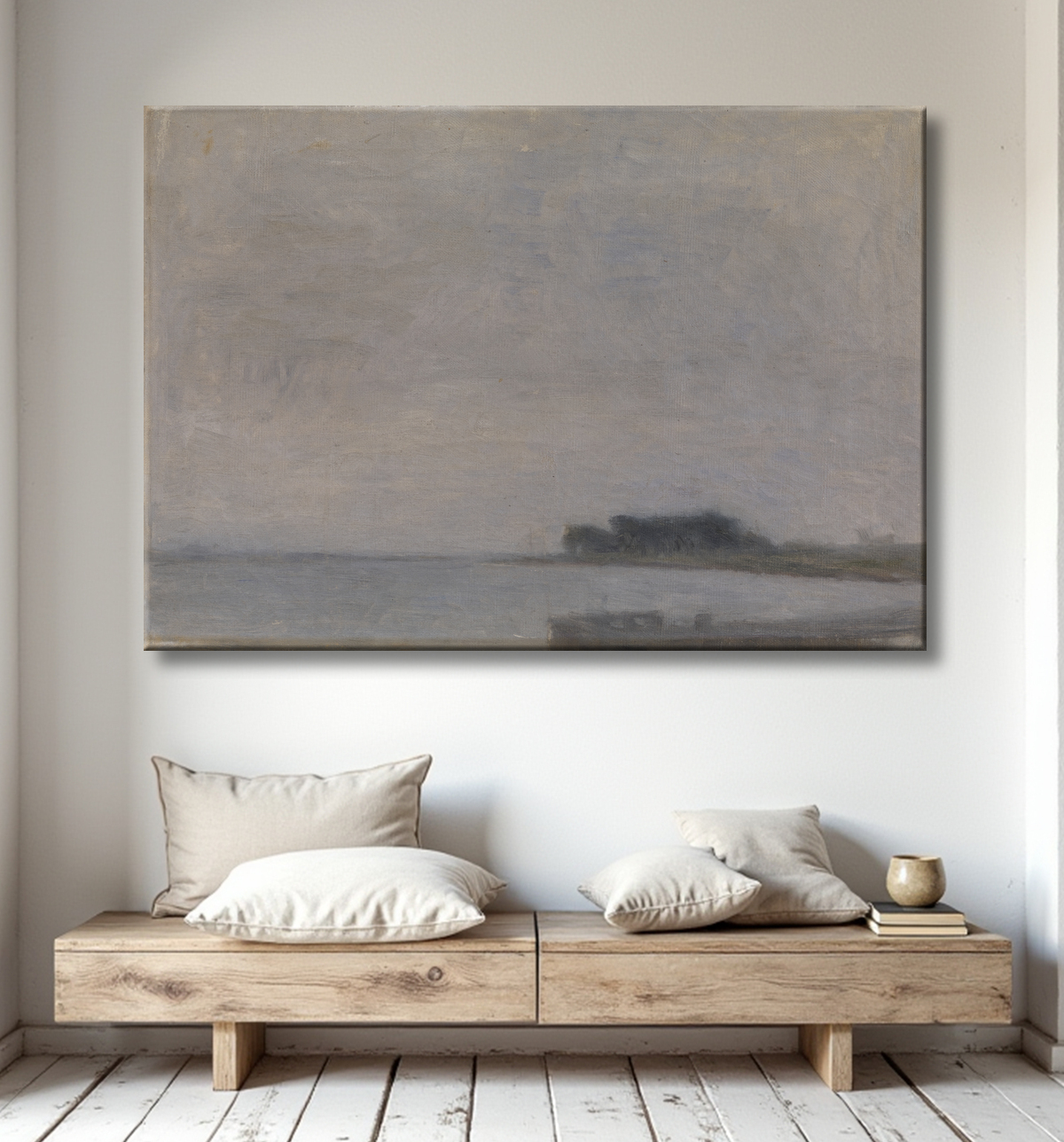 Reproduction Paysage sur l'île de Falster de Hammershøi, Vilhelm avec decor