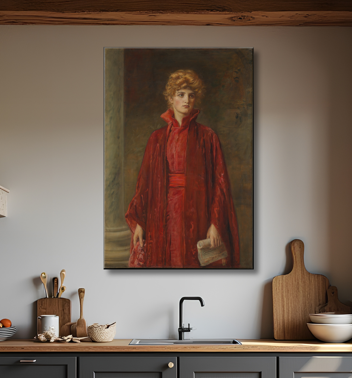 Reproduction Portia de Sir John Everett Millais avec decor