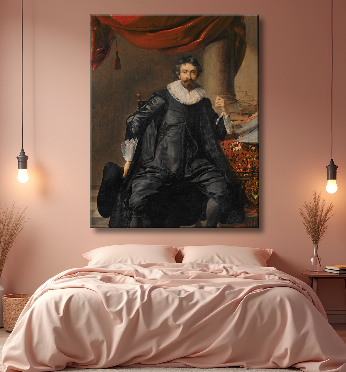 Reproduction Portrait d'un homme de Keyser, Thomas de avec decor