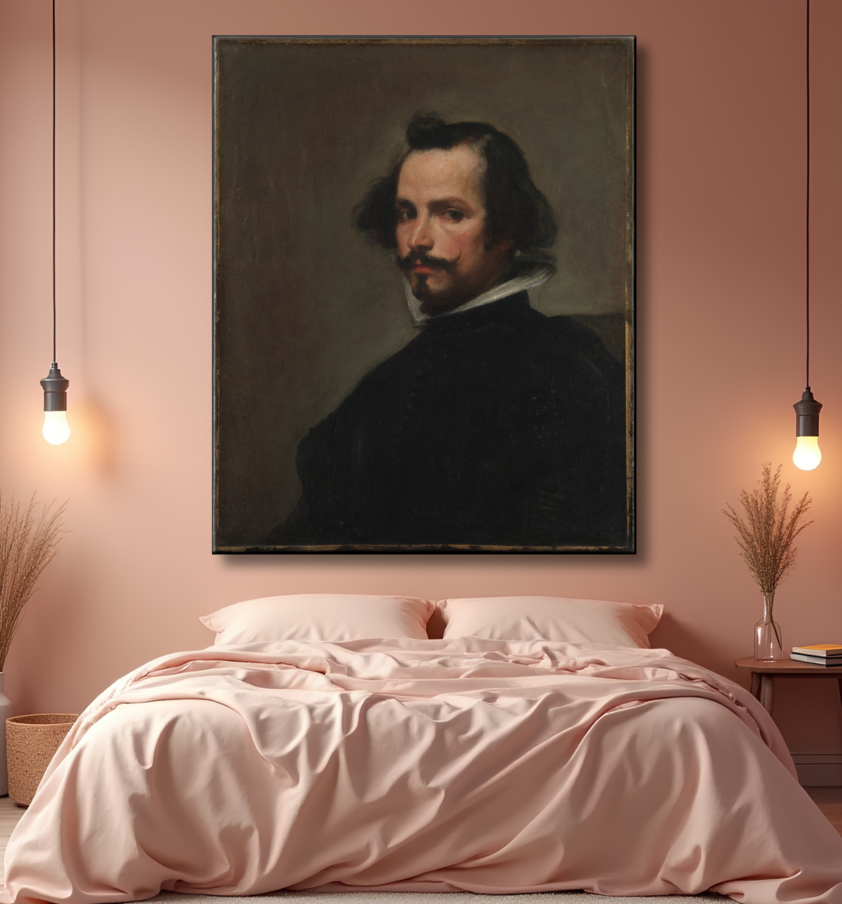 Reproduction Portrait d'homme de Velázquez avec decor