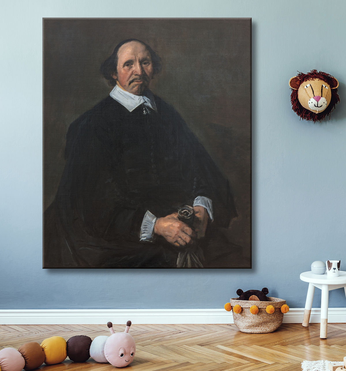 Reproduction Portrait d'homme de Hals, Frans avec decor
