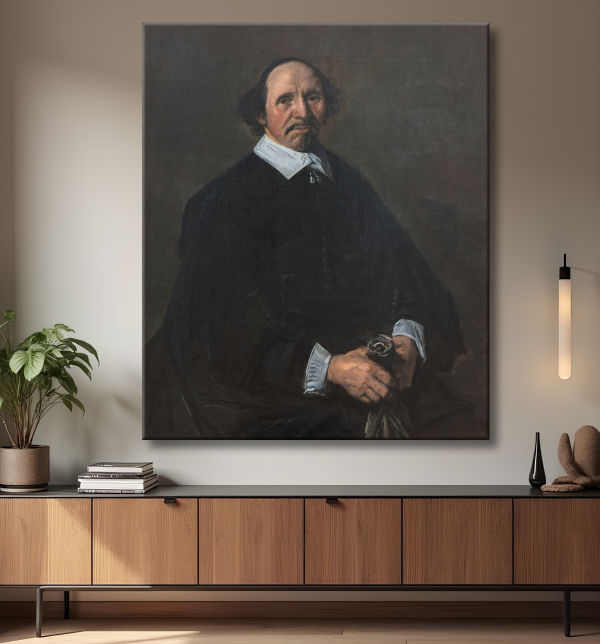 Reproduction Portrait d'homme de Hals, Frans avec decor