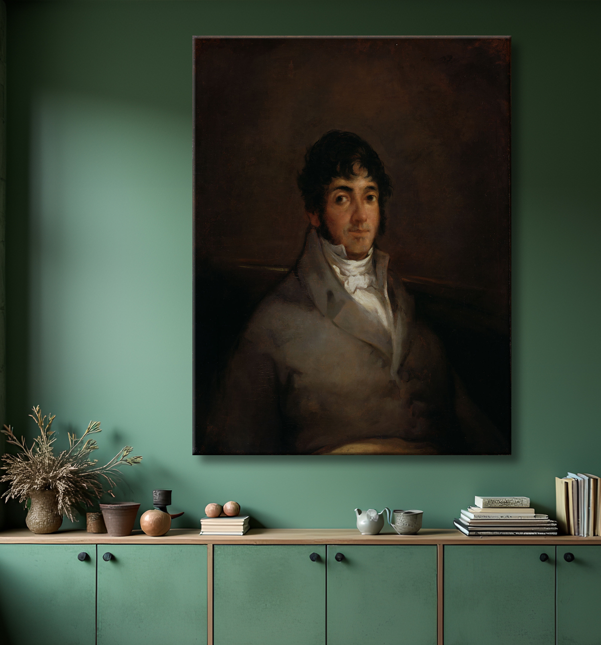 Reproduction Portrait d'Isidoro Maiquez de Francisco José de Goya y Lucientes avec decor