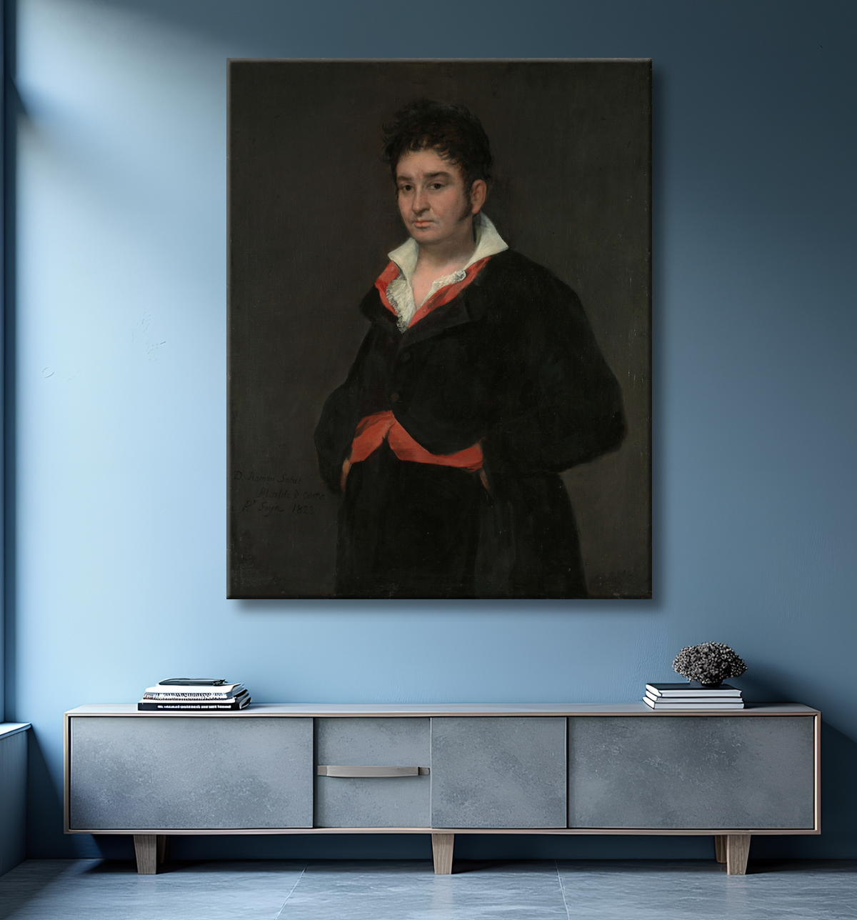 Reproduction Portrait de Don Ramón Satué de Francisco de Goya avec decor