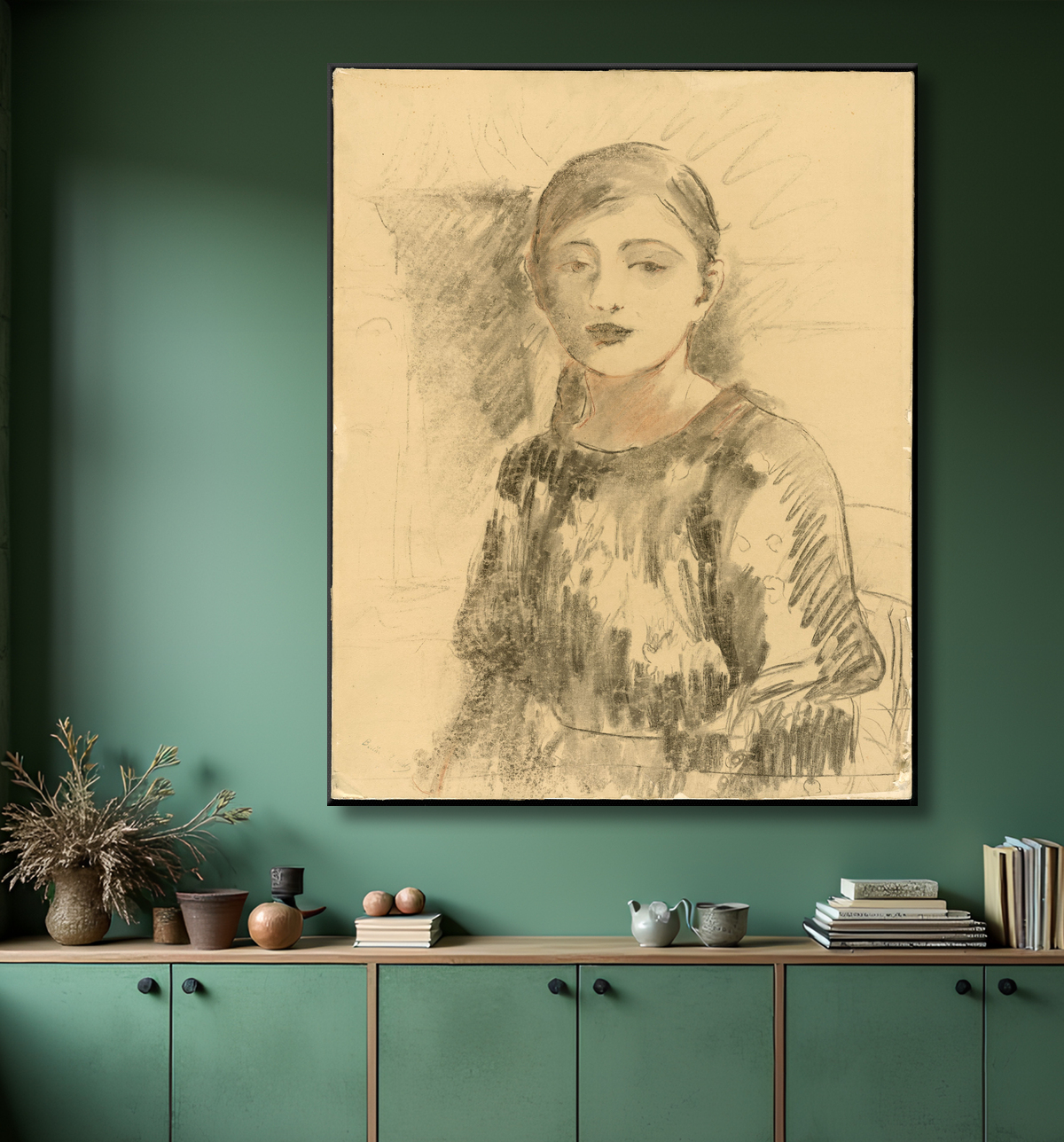 Reproduction Portrait de Julie Manet de Berthe Morisot avec decor