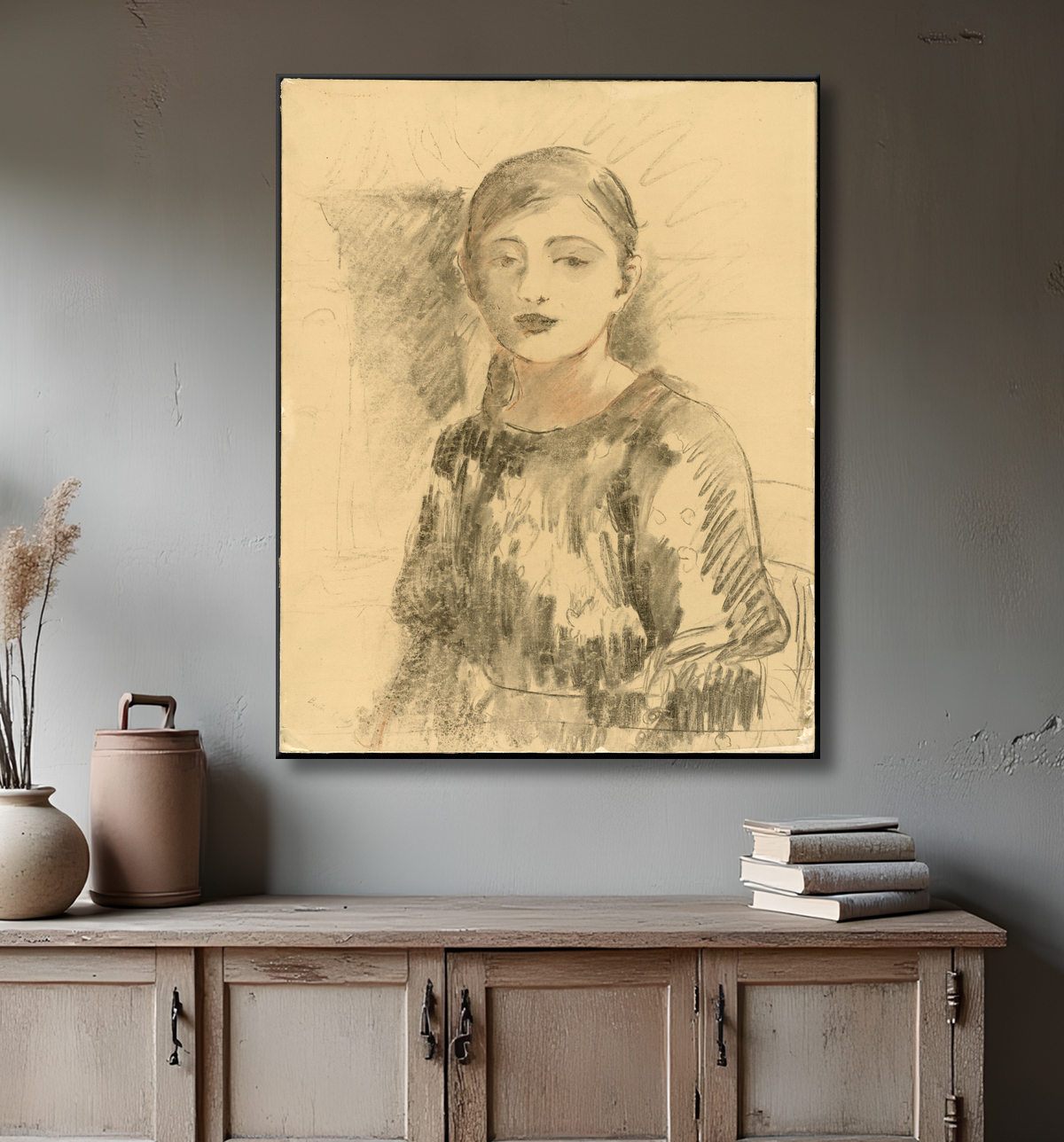 Reproduction Portrait de Julie Manet de Berthe Morisot avec decor