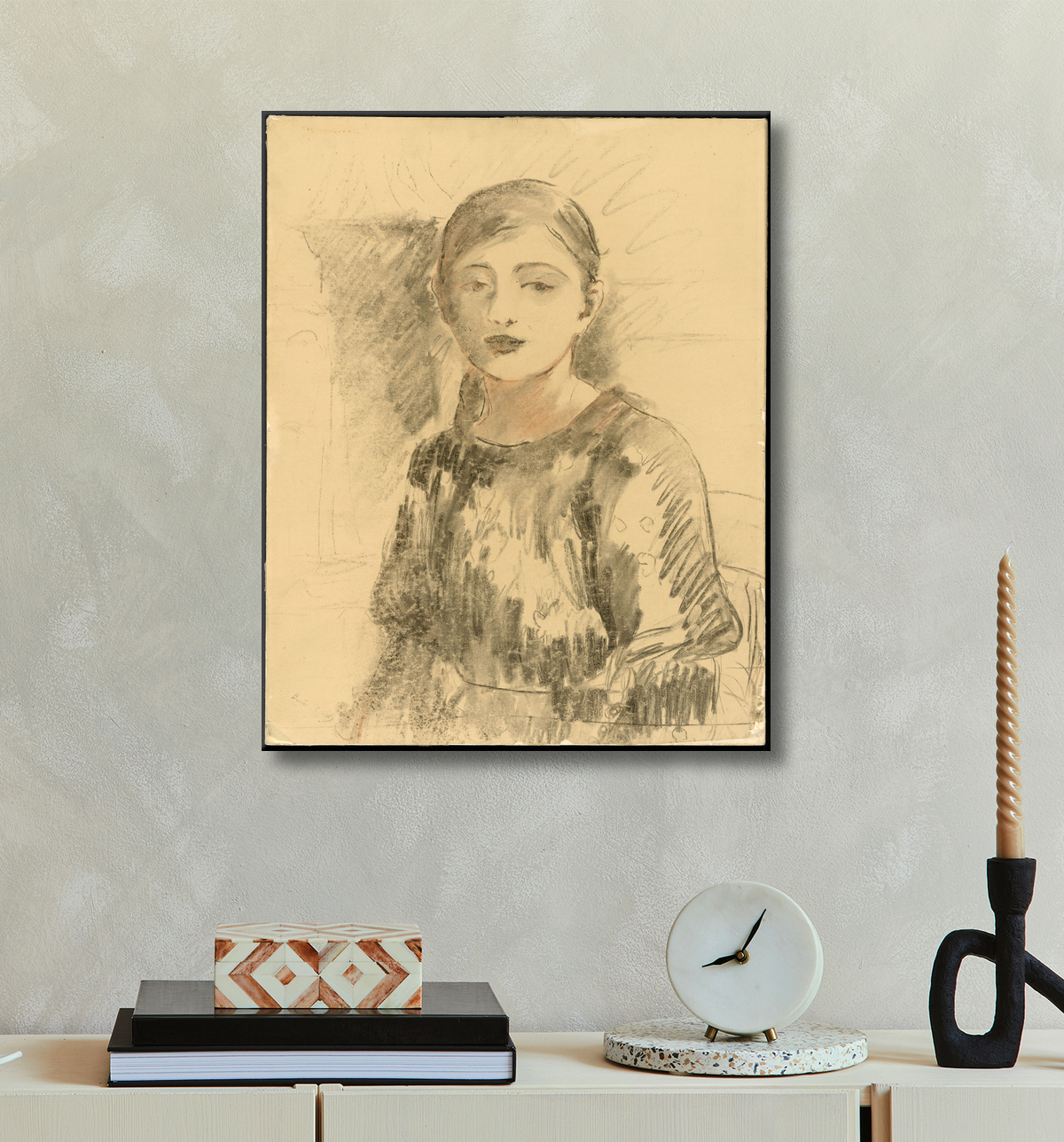 Reproduction Portrait de Julie Manet de Berthe Morisot avec decor