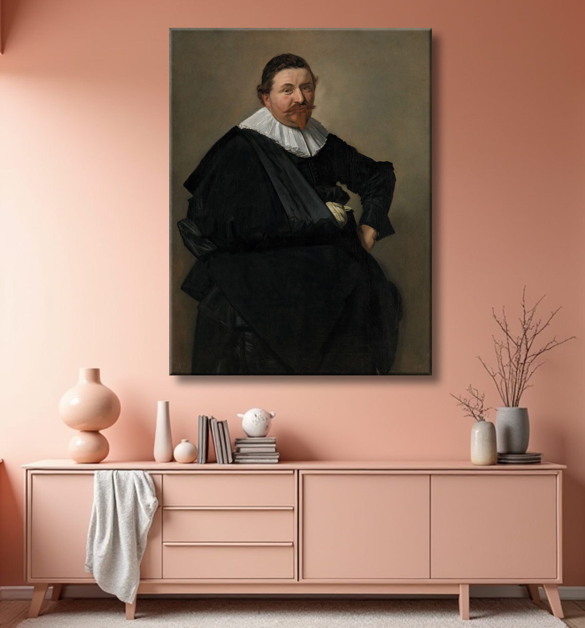 Reproduction Portrait de Lucas de Clercq de Frans Hals avec decor