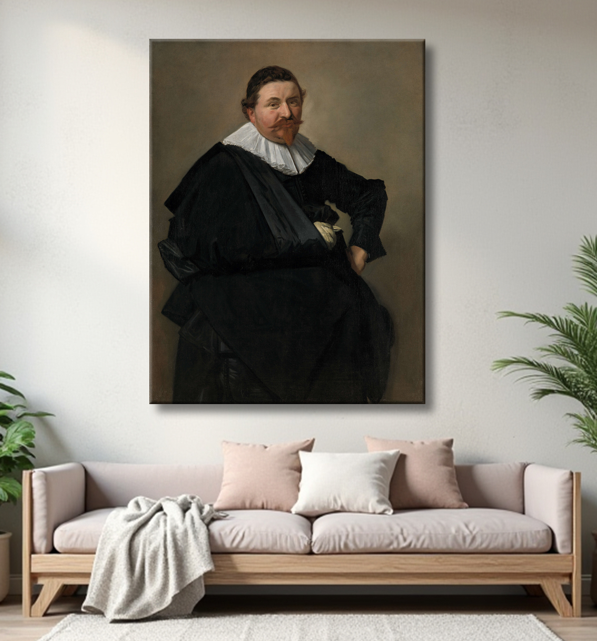 Reproduction Portrait de Lucas de Clercq de Frans Hals avec decor