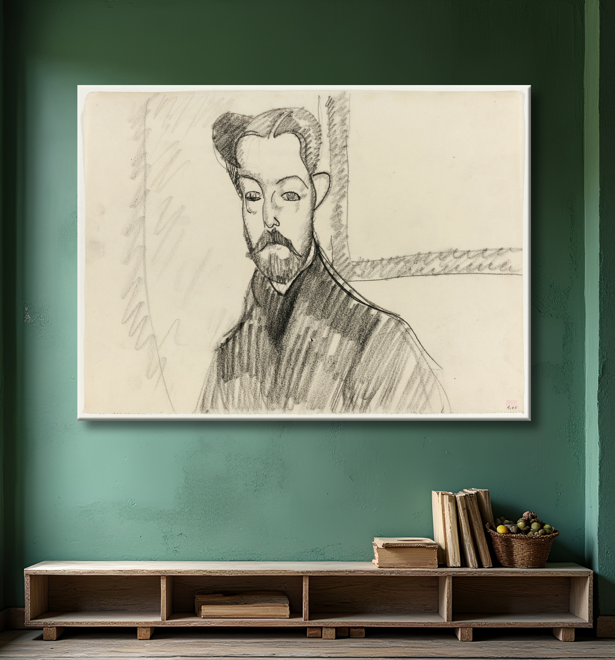 Reproduction Portrait de Paul Alexandre de Amedeo Modigliani avec decor