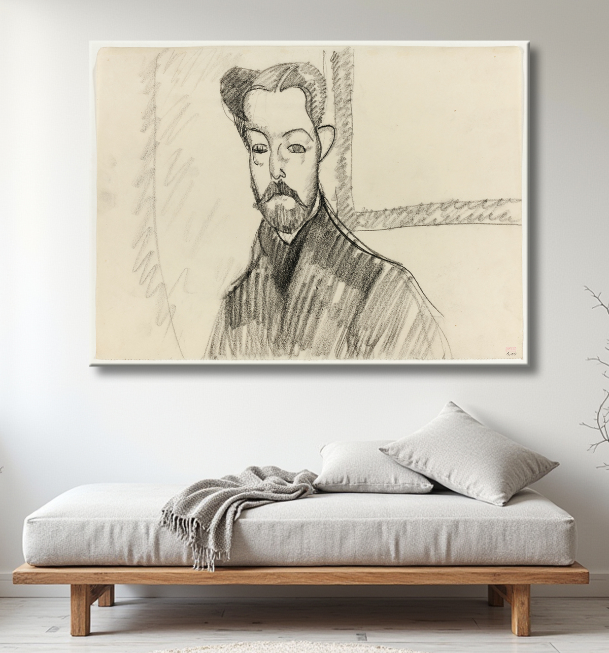 Reproduction Portrait de Paul Alexandre de Amedeo Modigliani avec decor