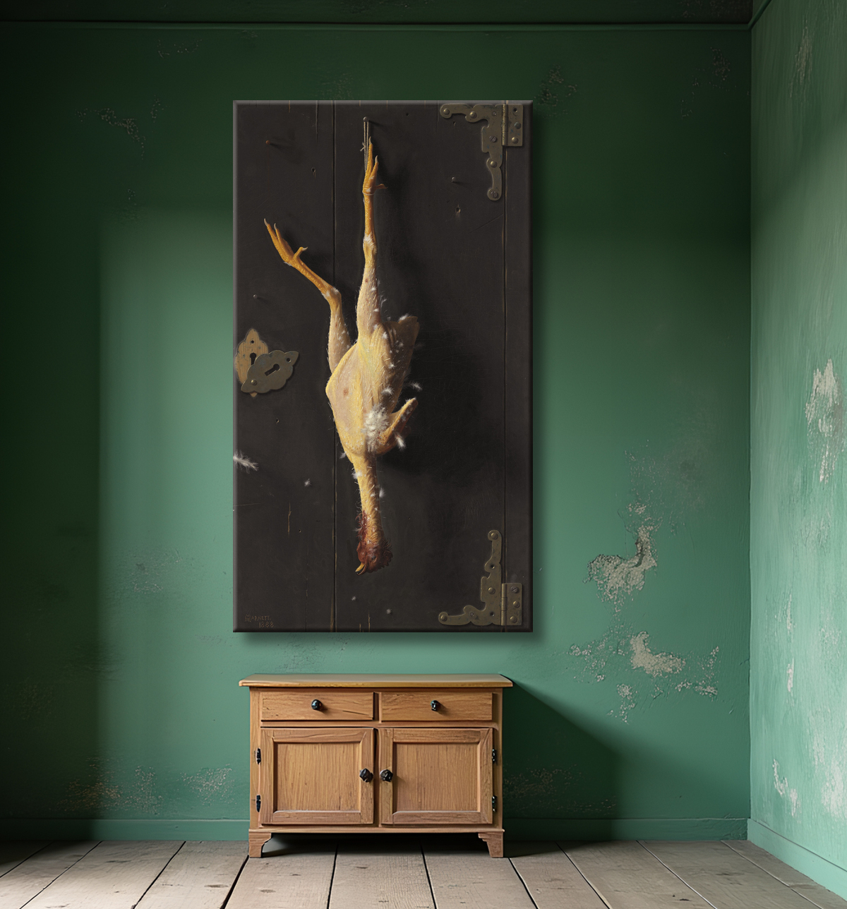 Reproduction Pour le dîner du dimanche de William Michael Harnett avec decor