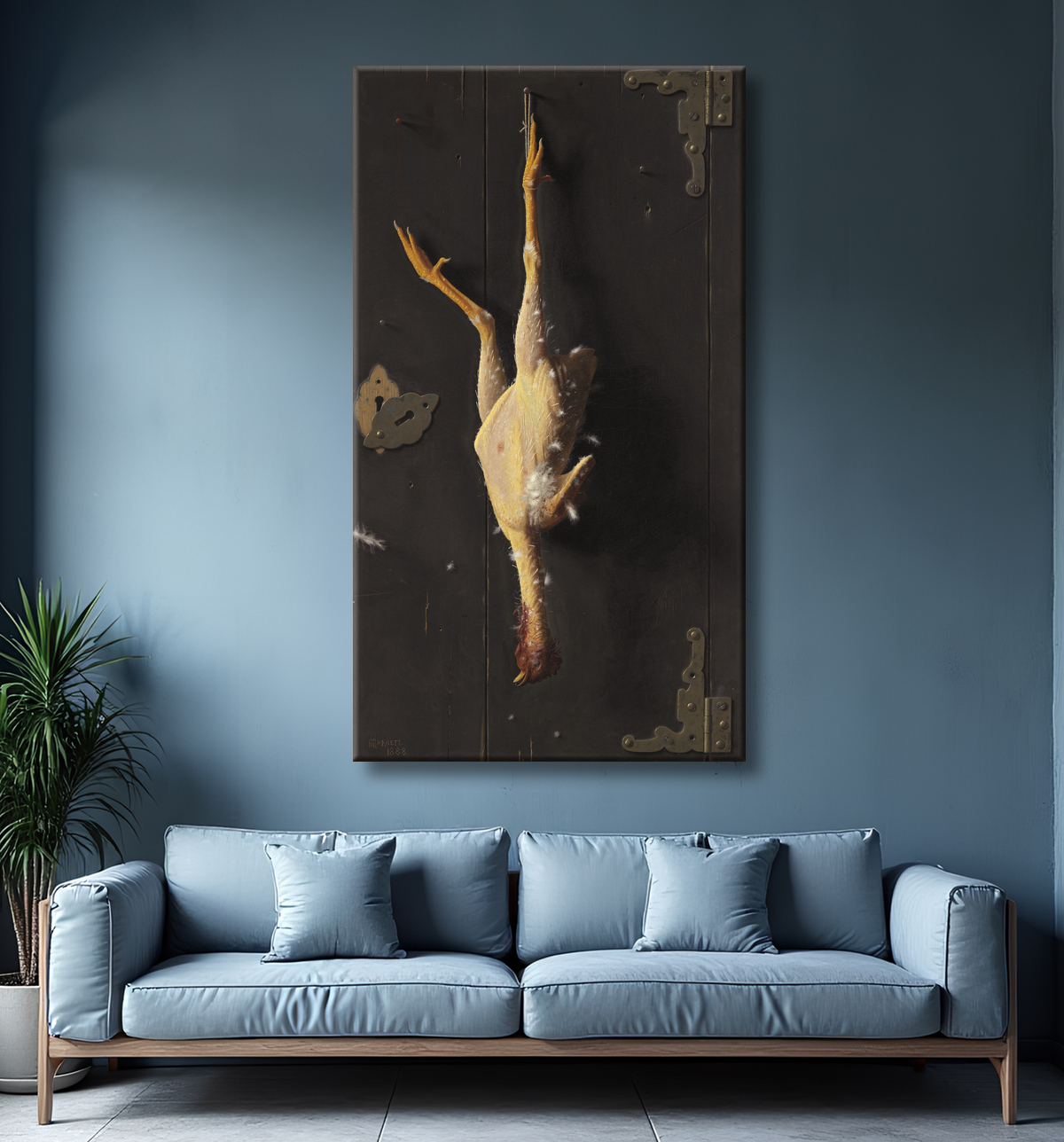 Reproduction Pour le dîner du dimanche de William Michael Harnett avec decor