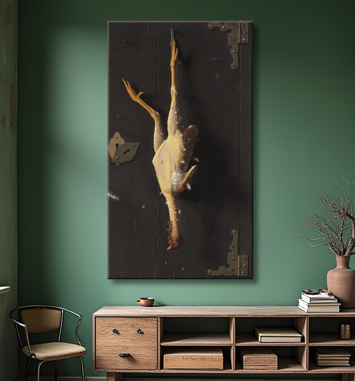Reproduction Pour le dîner du dimanche de William Michael Harnett avec decor