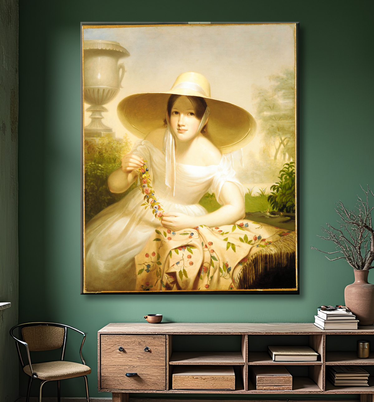 Reproduction Printemps de Cephas Giovanni Thompson avec decor
